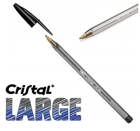 Długopis BIC crystal large czarny 1,6mm gruby