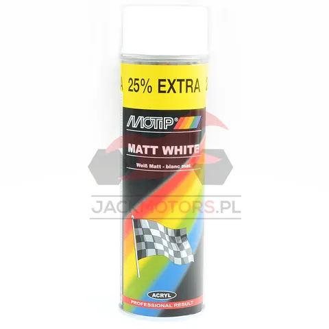 Motip spray lakier uniwersalny biały mat 500ml