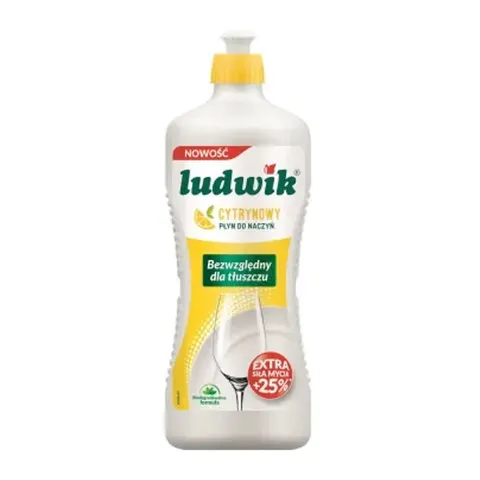 LUDWIK Płyn do mycia naczyń cytrynowy, 900 ml