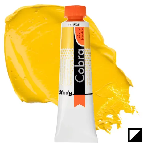Farba olejna wodorozcieńczalna Cobra Study 40 ml – 284 Permanent Yellow Medium