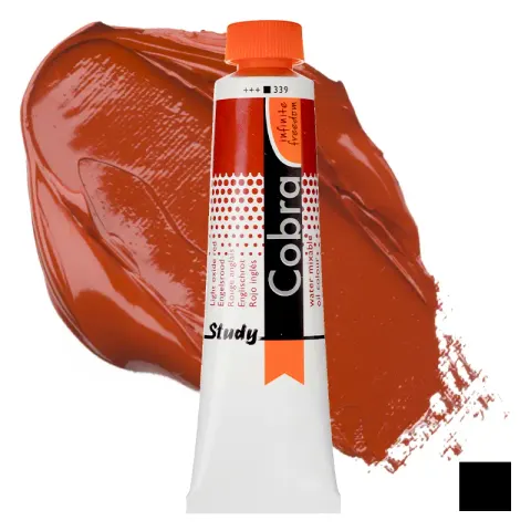 Farba olejna wodorozcieńczalna Cobra Study 40 ml – 339 Light Oxide Red