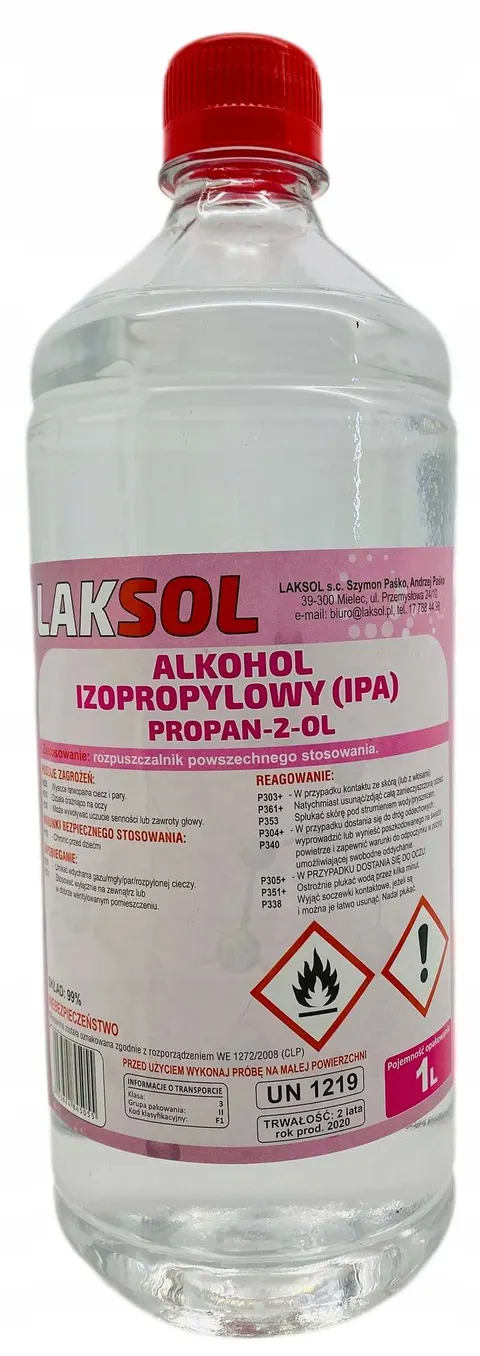 Alkohol izopropylowy IPA izopropanol 1L