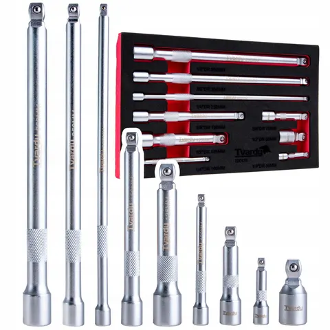 ZESTAW PRZEDŁUŻEK UCHYLNYCH 1/4" 3/8" 1/2" CrV 9SZT. TVARDY