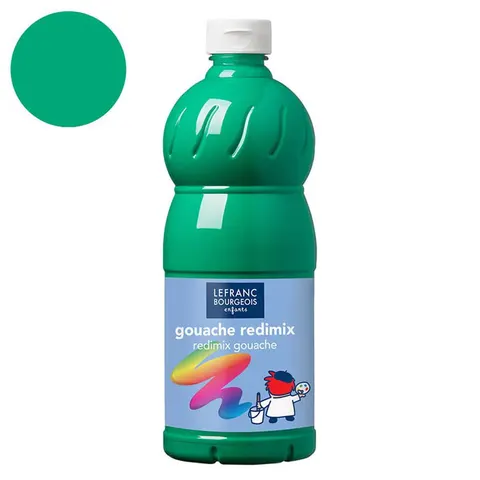 Farba plakatowa L&B Gouache Redimix 500 ml - 563 Brilliant green