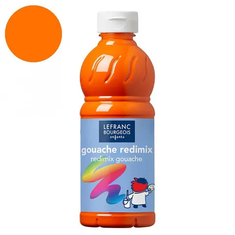 Farba plakatowa L&B Gouache Redimix 500 ml - 201 Orange