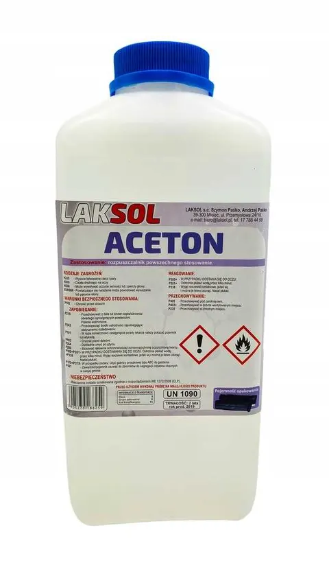 ACETON techniczny zmywacz odtłuszczacz 1L Laksol