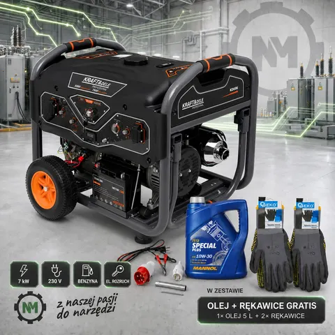 Agregat prądotwórczy 230V / 7kW KD696 KRAFT&DELE + GRATIS
