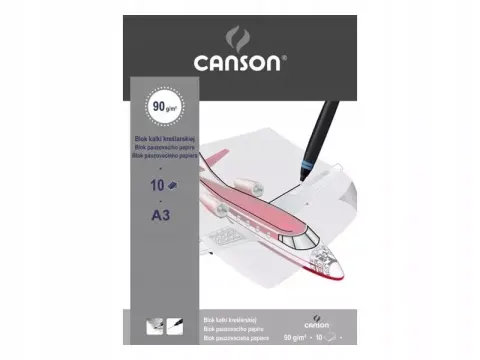 Blok kalki kreślarskiej Canson - A3, 90 g, 10 ark.