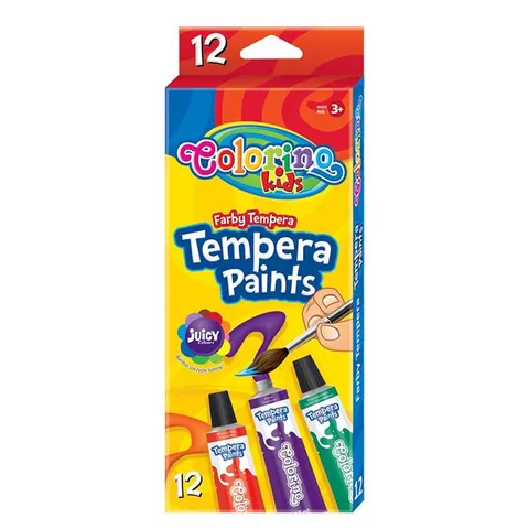 Zestaw farb tempery Colorino 12x12 ml