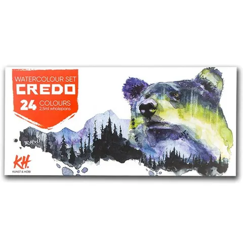 Zestaw farb akwarelowych Credo 24 kolory