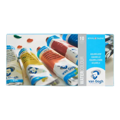 Talens Van Gogh Water Colour – farby akwarelowe, zestaw 10 kolorów po 10 ml