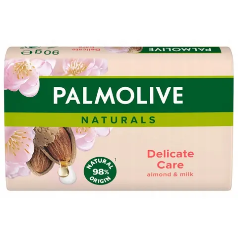PALMOLIVE NATURALS Mydło w kostce DELICATE CARE MILK & ALMOND, 90 g