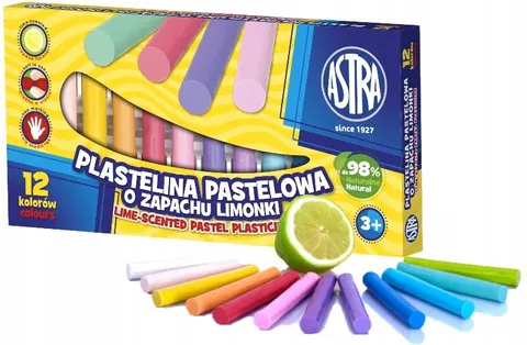 Plastelina Pastelowa Astra Zapachowa 12 kolorów