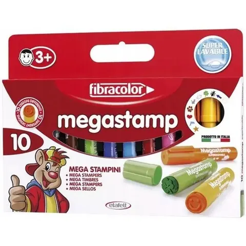 Mazaki STAMP MEGA 10kol. FIBRACOLOR 912