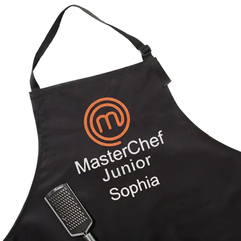 Dziecięcy Haftowany Fartuch Kuchenny Masterchef Junior + Twoje Imię