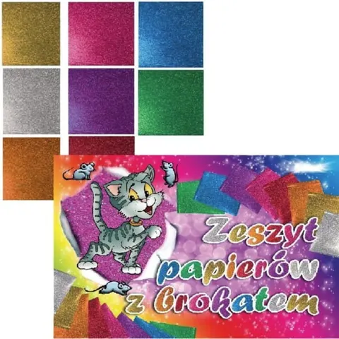 Papier kolorowy brokatowy /B5 ZB-8/
