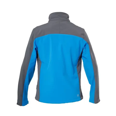 Kurtka softshell niebieska wiatroszczelna oddychająca S