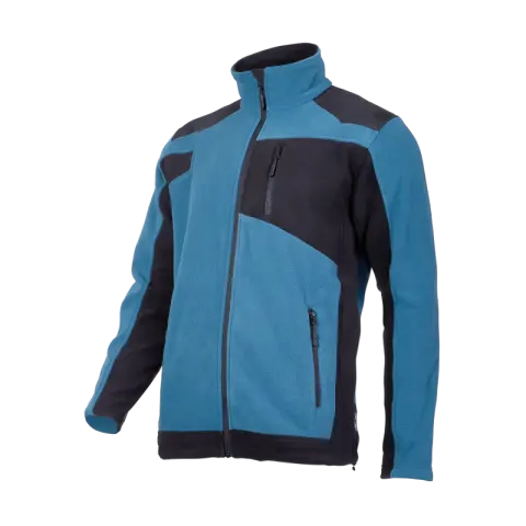 Bluza polarowa ze wzmocnieniami turkusowa L40114 3XL