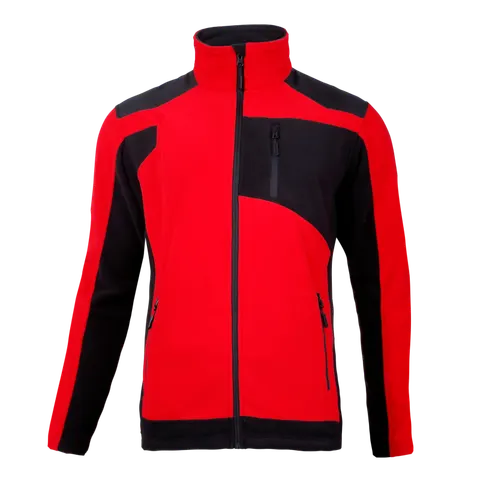 Bluza polarowa ze wzmocnieniami czerwona L40115 L