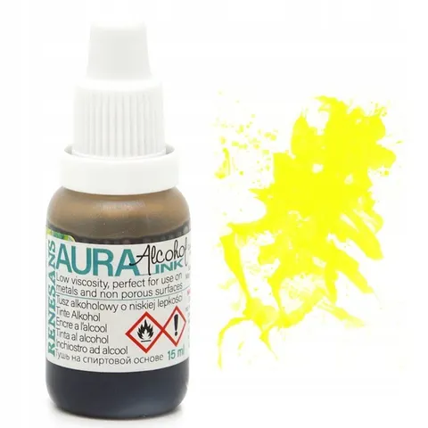 Tusz alkoholowy Aura Renesans 15 ml - 110 Żółty cytrynowy