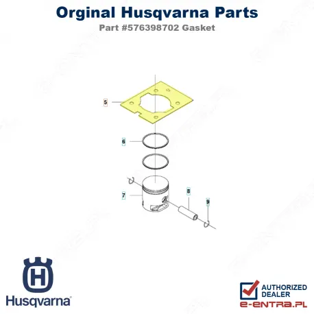 Uszczelka tłoka Husqvarna