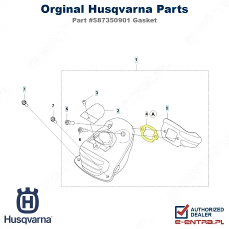 Uszczelka tłumika pilarki Husqvarna