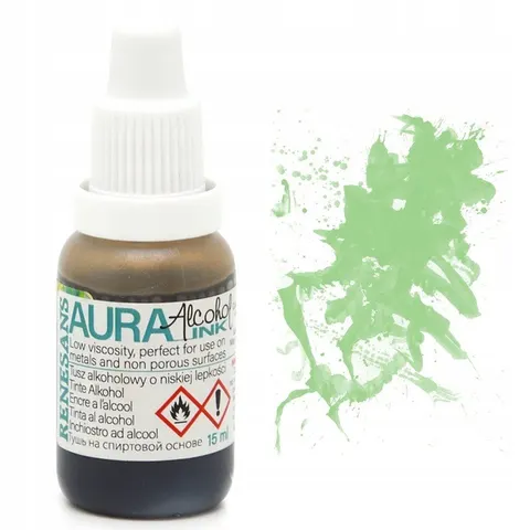 Tusz alkoholowy Aura Ink 15ml nr 150 Zieleń Jasna Renesans