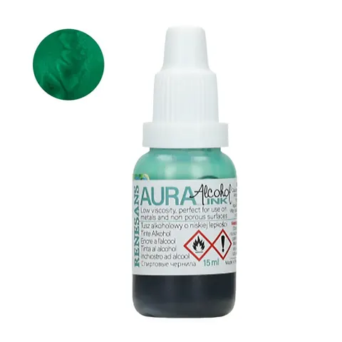 Tusz alkoholowy Aura Renesans 15 ml - 155 Zieleń szmaragdowa
