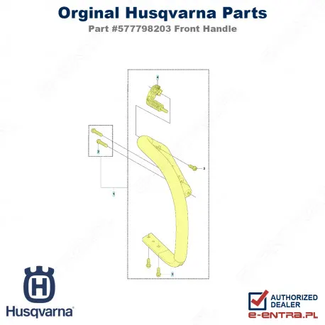 Uchwyt przedni pilarki Husqvarna 545, 550XP, 577798203