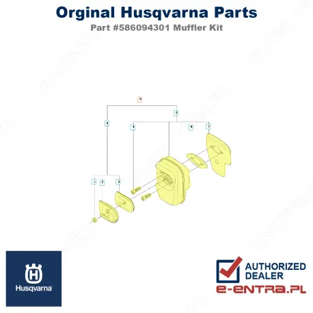 Tłumik pilarki Husqvarna