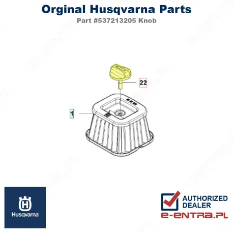 Pokrętło mocujące pilarki Husqvarna