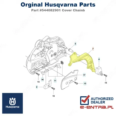Pokrywa osłony pilarki Husqvarna