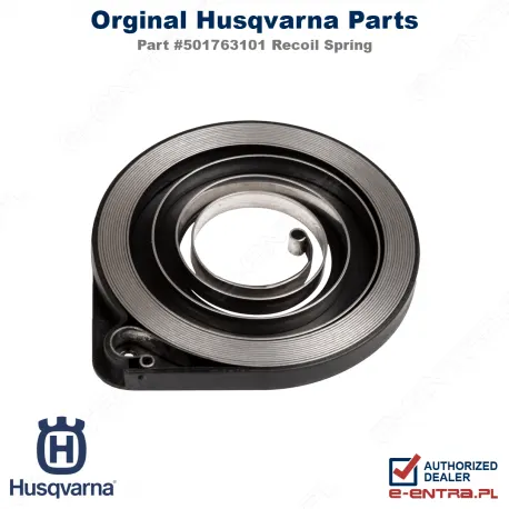 Sprężyna rozrusznika pilarki Husqvarna 40, 45, 51, 55, 501763101