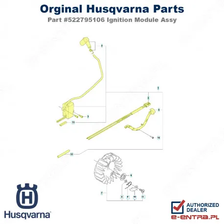 Moduł zapłonowy pilarki Husqvarna 560 XP, 562 XP