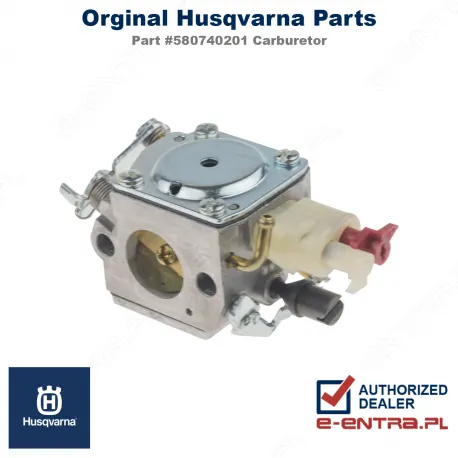 Gaźnik pilarki Husqvarna 340, 345, 350, 353, 346XP, 580740201