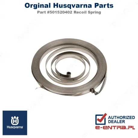 Sprężyna rozrusznika pilarki Husqvarna 272XP, 268, 288, 66, 501520402