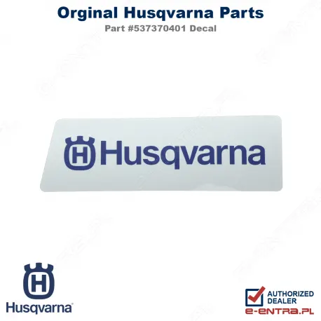 Etykieta pilarki Husqvarna 537370401