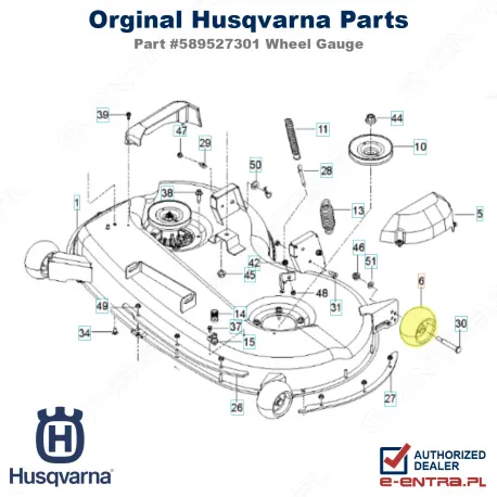 Koło podporowe traktorka Husqvarna