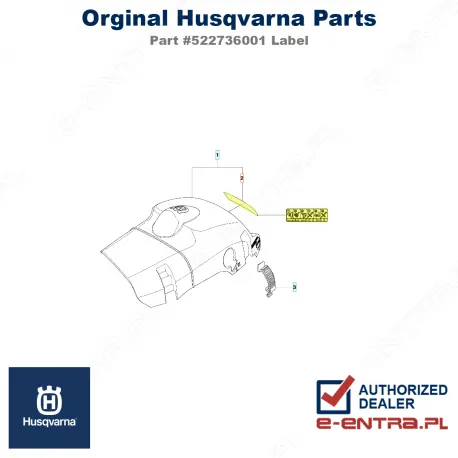 Naklejka pilarki Husqvarna