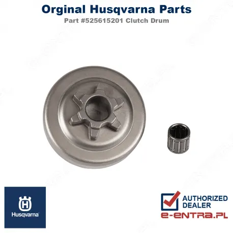 Bęben sprzęgła pilarki Husqvarna T425 1/4"