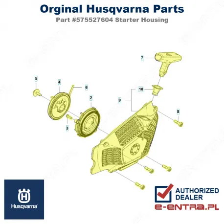 Obudowa rozrusznika pilarki Husqvarna