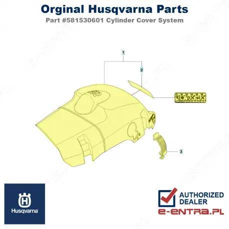 Pokrywa cylindra pilarki Husqvarna