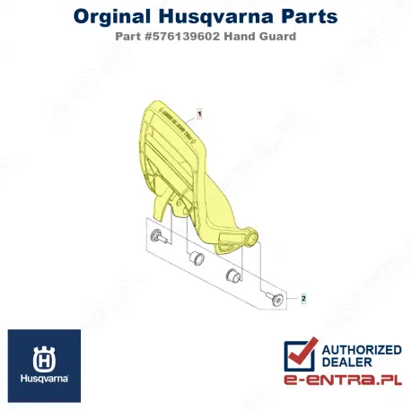 Dźwignia hamulca pilarki Husqvarna