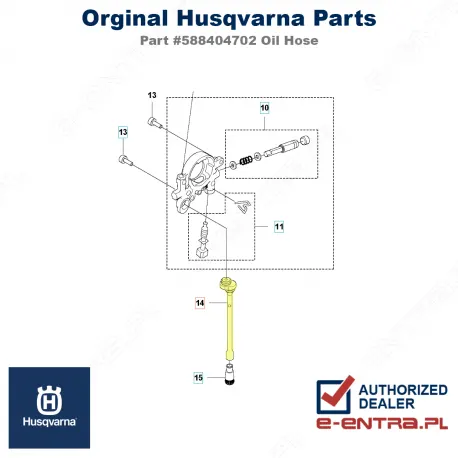 Przewód olejowy pilarki Husqvarna
