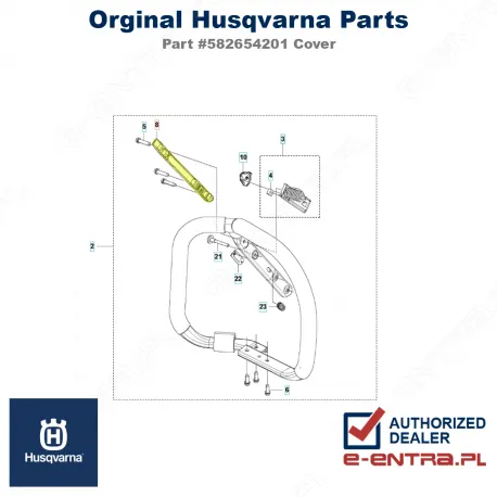 Osłona uchwytu pilarki Husqvarna