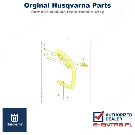 Uchwyt przedni pilarki Husqvarna 565, 572XP, 579484303