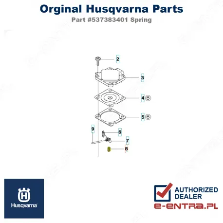 Sprężyna pilarki Husqvarna