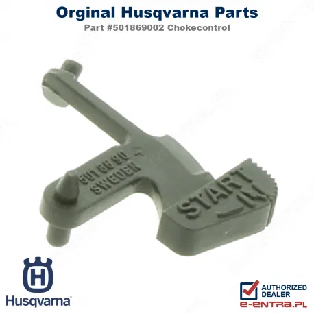 Dźwignia ssania pilarki Husqvarna 254, 257, 262XP, 501869002