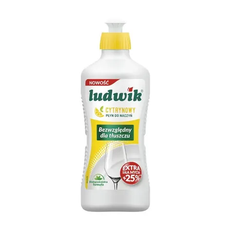 LUDWIK Płyn do mycia naczyń CYTRYNOWY, 450 g