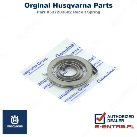 Sprężyna rozrusznika pilarki Husqvarna 365, 372XP, 537283602